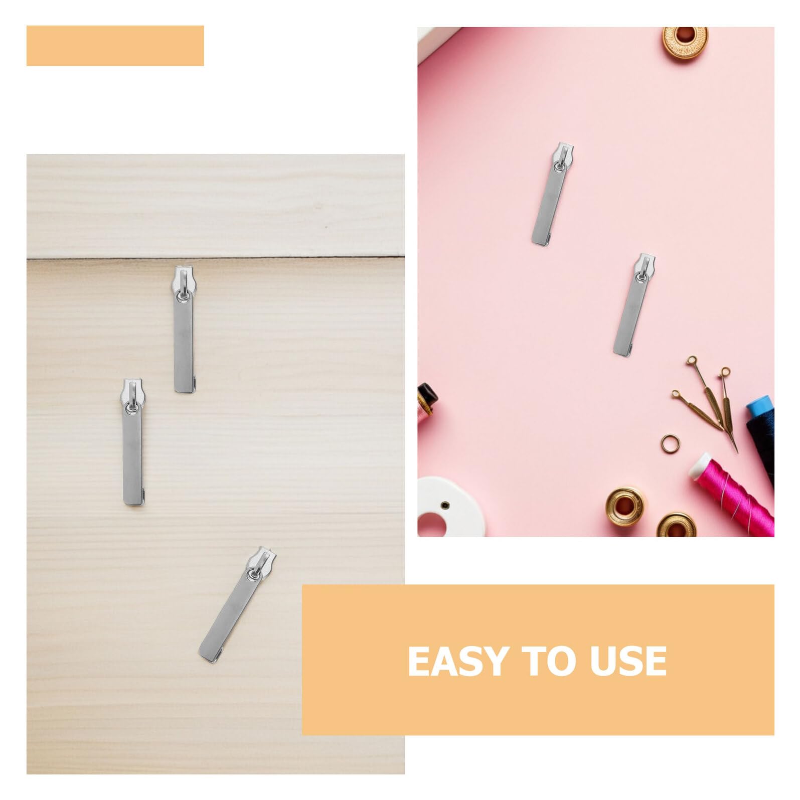 PRETYZOOM 100 Piezas Tiradores de Cremallera para Equipaje Metal Desmontable Reparador Ergonómico Compatible para Maletas y Mochilas Color Plata