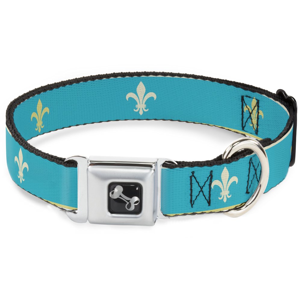 Buckle-Down DC-W30634-WS - Cinturón de Seguridad para Perro, Talla S, Color Azul, Verde Lima