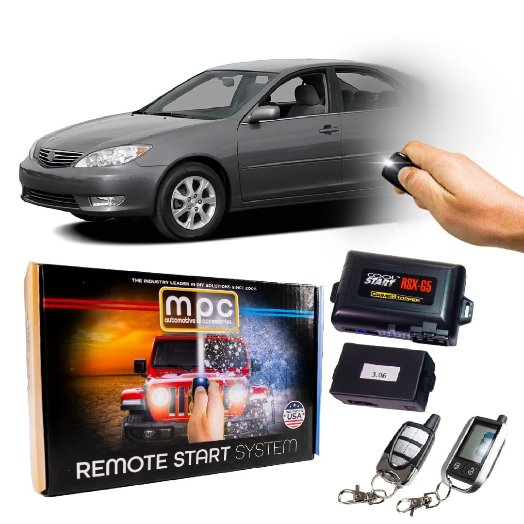 Amazon.com: MPC 完整2 向LCD 遙控啟動套件,無鑰匙入口,適用於2003-2006 Toyota Camry - 固件預載: 汽車