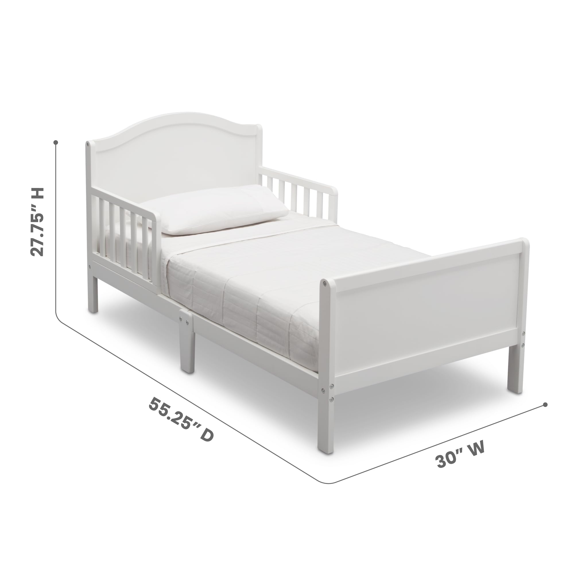 Amazon.com : Delta Children Bennett Wood Toddler Bed - Greenguard