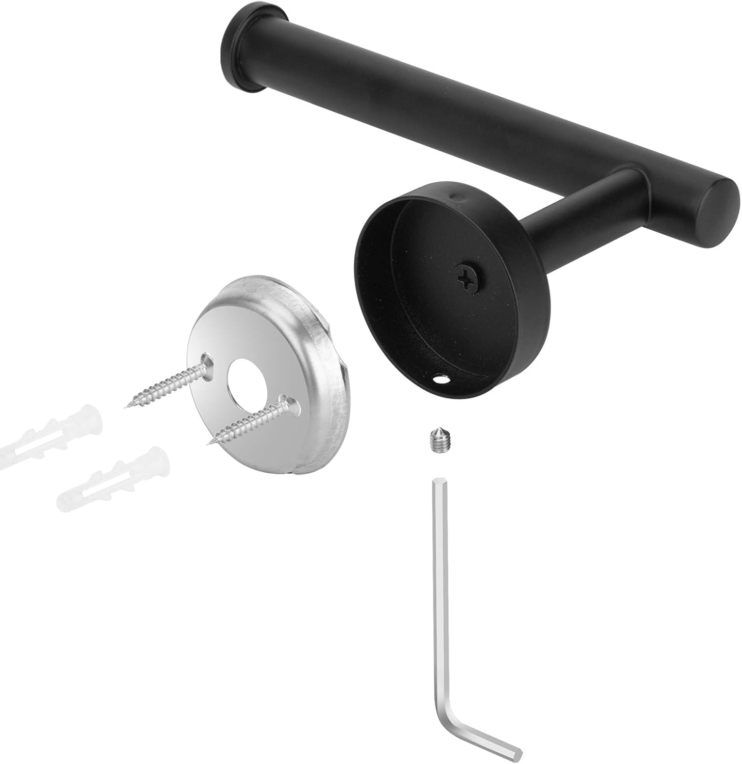 Kulemax Toilet Paper Holder, Hold Mega Rolls，Matte Black Toilet Paper Roll Holders with Premium Stainless Steel, Wall Mount Tissue Holder Dispenser for Bathroom : Tools & Home Improvement
