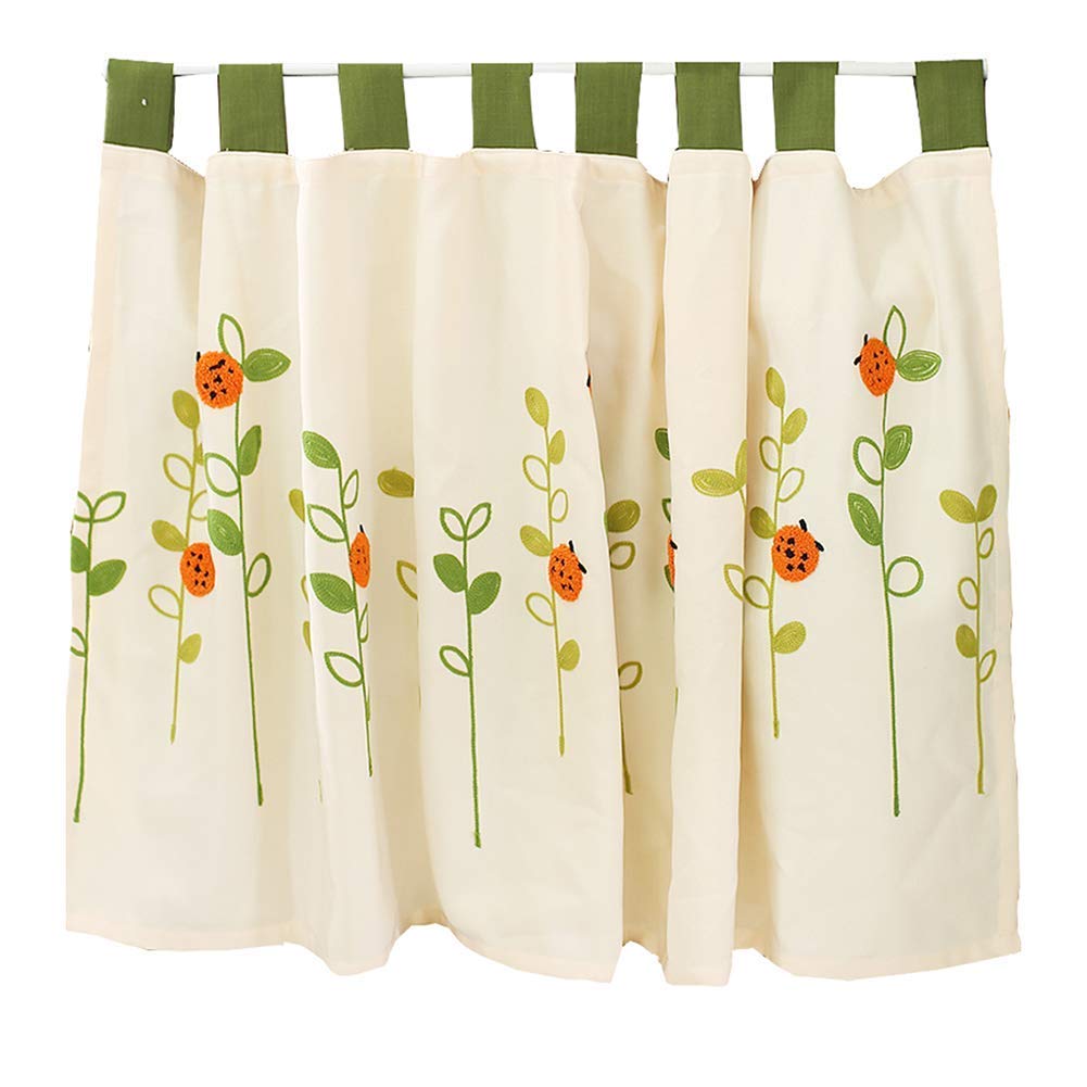 Cortina corta para cocina de estilo pastoral americano ideal para puertas de armario