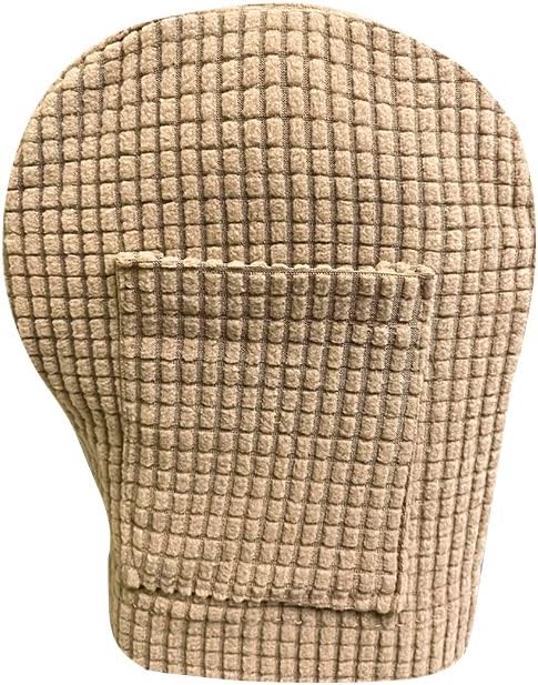 Miniatura 2 de Juego de 4 fundas elásticas para reposabrazos de poliéster suave, protectores de muebles antideslizantes para silla, sofá (arena con bolsillo)