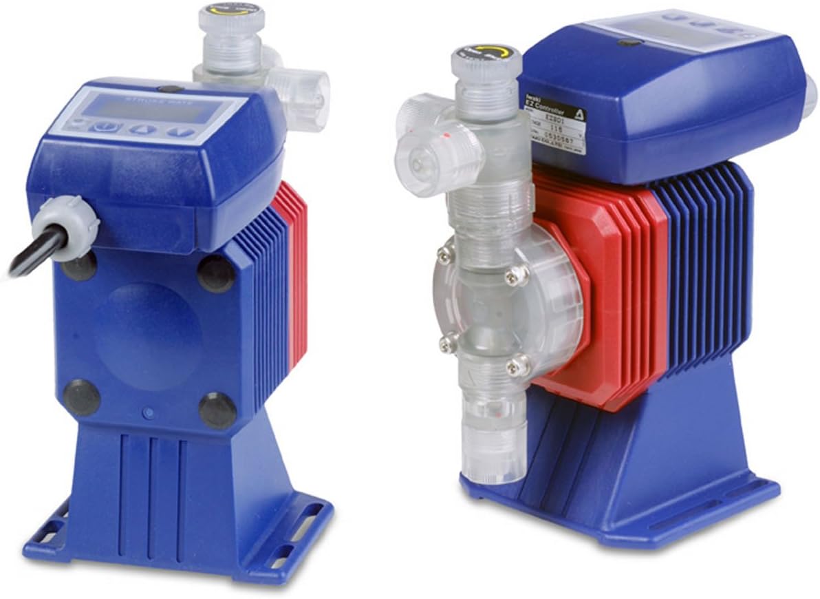 EZB11D1-VC Walchem Solenoid Driven Metering Pump, 115vac, 0.6gph at 150psi, PVC/FKM/CE liquid end materials, 3/8"od tubing