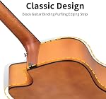 Donner Beginner Acoustic Guitar for Adult Full Size 41 Inch Cutaway Acoustique Guitare Bundle Kit with Gig Bag Tuner Capo Pickguard String Strap Picks Cloth, Right Hand, Natural, DAD-140C