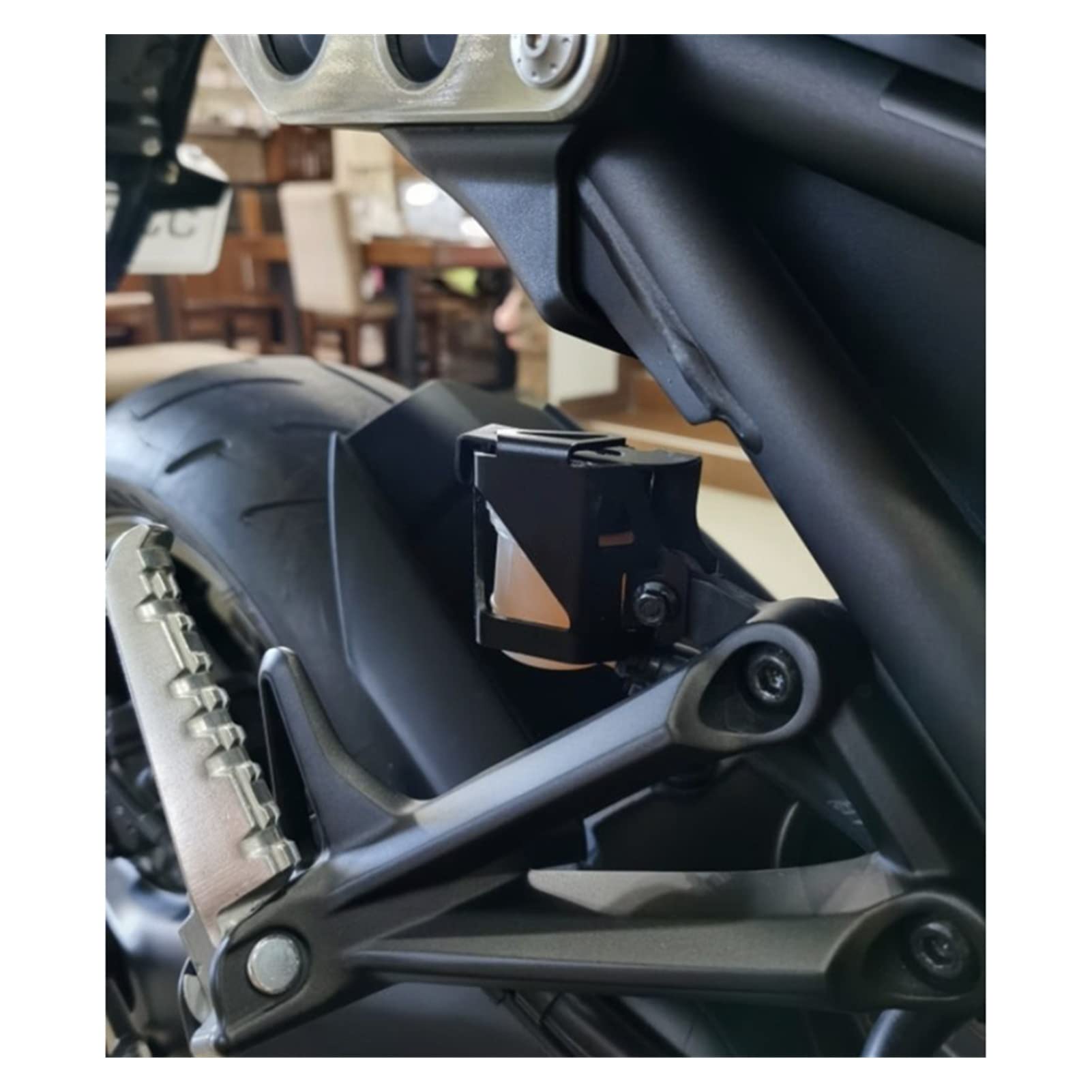 Serbatoio Liquido Freno Moto CNC Posteriore Serbatoio Liquido Freno Protezione della Copertura della Protezione per Yamaha YZF R1 YZFR1 YZF-R1M 1998-2021 2020 (Colore : Rosso)