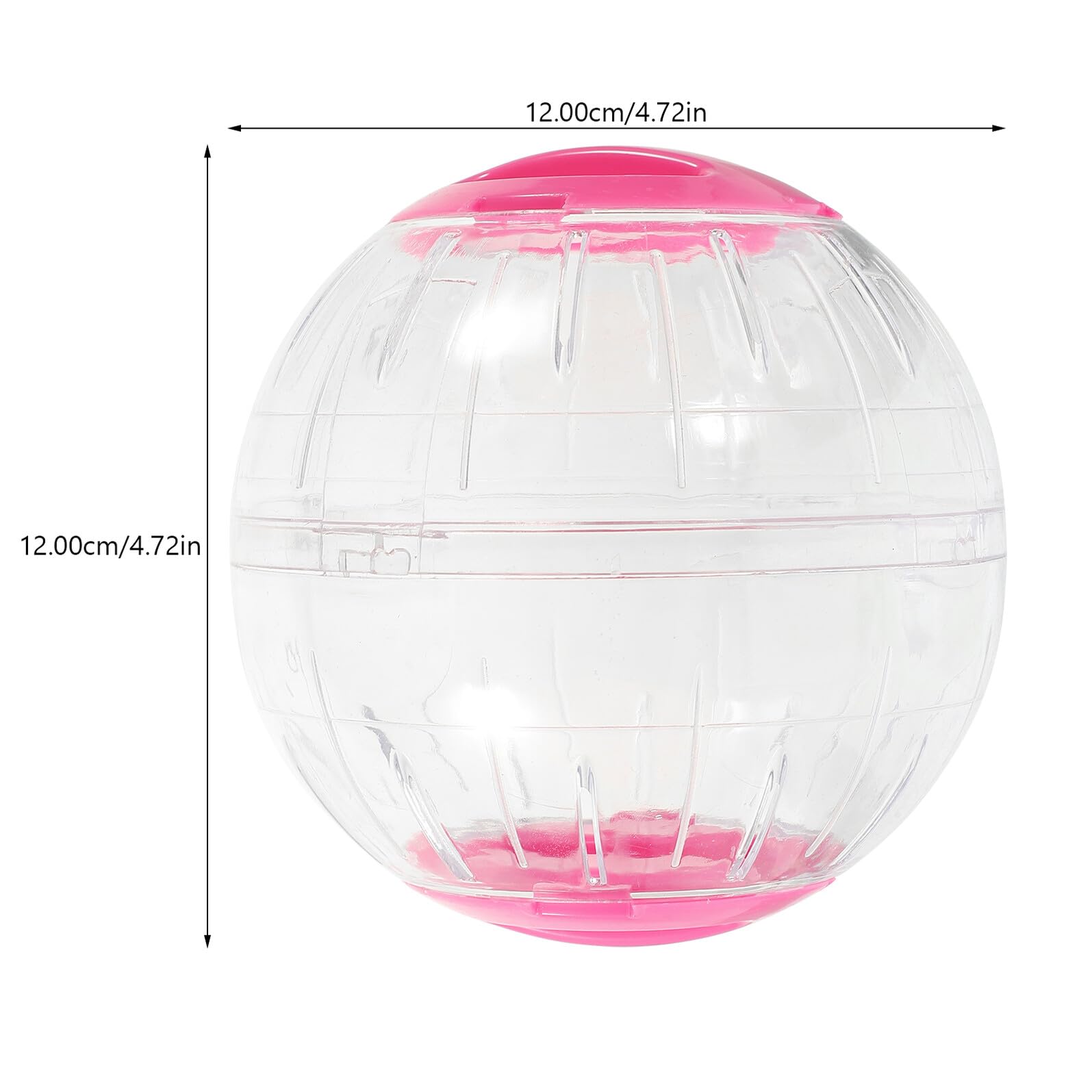 SHINEOFI 4 Piezas Bola para Hámster Transparente con Ventilación y Cierre Seguro Silencioso para Ejercicio de Pequeños Roedores Pack Unidades Colores Azul y Rosa