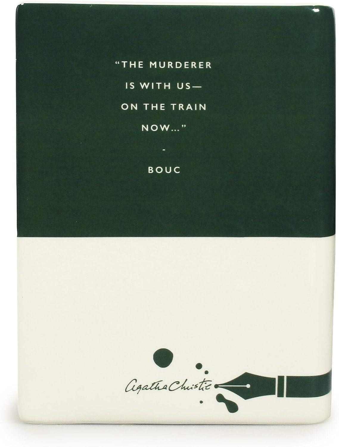 Half Moon Bay Murder on the Orient Express Book Vase | Murder On The Orient Express Book Shaped Flower Vase | Living Room Accessories & Ornaments For Living Room | Vases For Flowers & Decorative Books