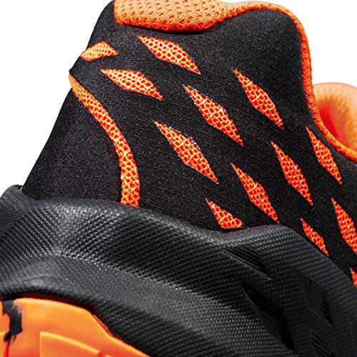 Mammut Sertig II Low Men | Wanderschuhe für Herren, Outdoor Sportschuhe, Leichte Bergschuhe, Schuhe für Hiking & Trekking, Freizeitschuhe für Sport | Black-Vibrant Orange, 10
