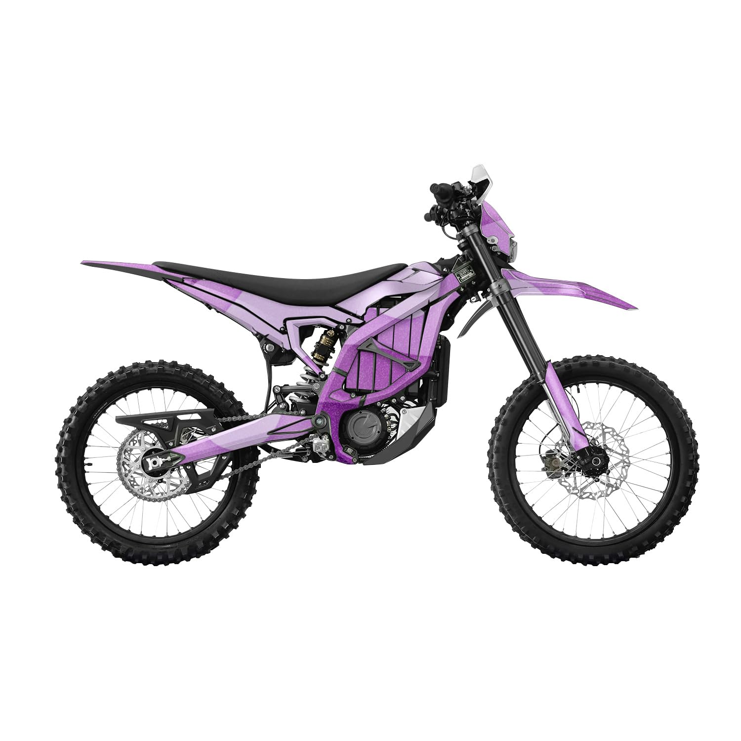 Glossy Glitter Surron Ultra Bee Graphics Kit Wrap - Papercraft Purple - Sur-Ron Skin - Premium 3M Vinyl Protective Wrap Decal Cover - Easy to Apply | Crafted in The USA by MightySkins