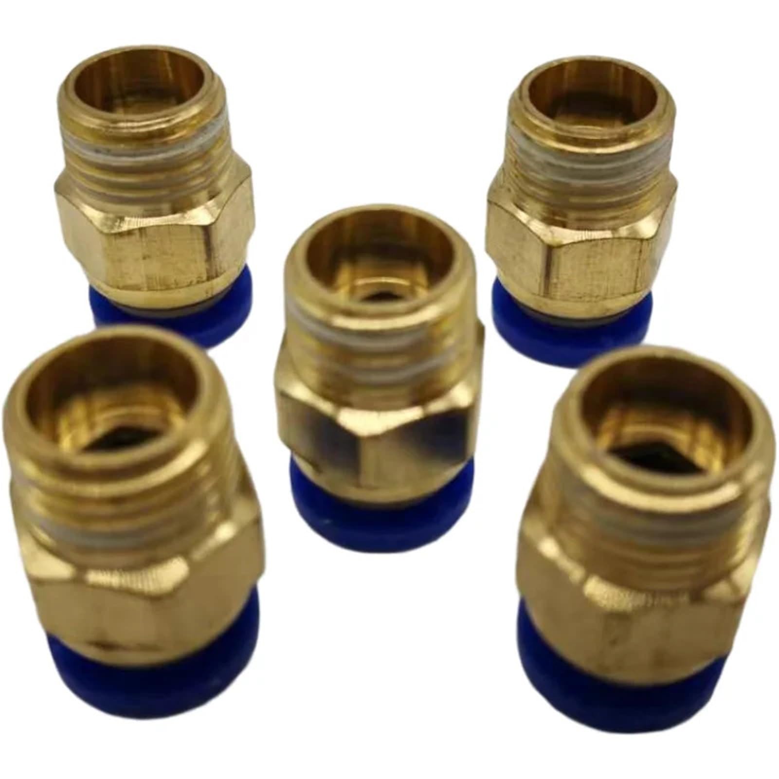 30/50PZ Raccordi pneumatici Filettatura maschio Tubo aria spinta Collegamento dritto(Pc14-04,50pcs)