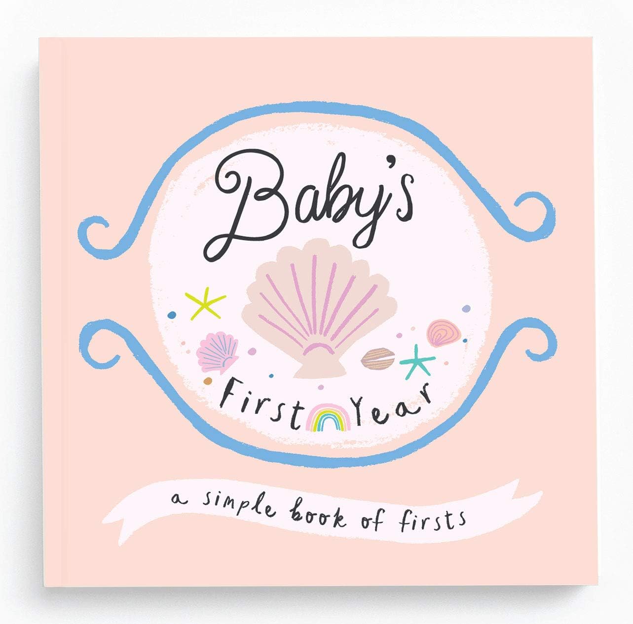 Lucy Darling Little Beach Babe Memory Book - First Year Journal Album to Capture Precious Moments - Milestone Keepsake for Boy Or Girl - Made in USA