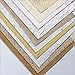 Diuhofart Textured Handmade Paper Sheets for Crafts, A5 Thick Rough Mulberry Recycled Scrapbook Papers for Card Making, Mixed Media, Embossed, DIY Junk Journals, Art Journaling Decorative Materials