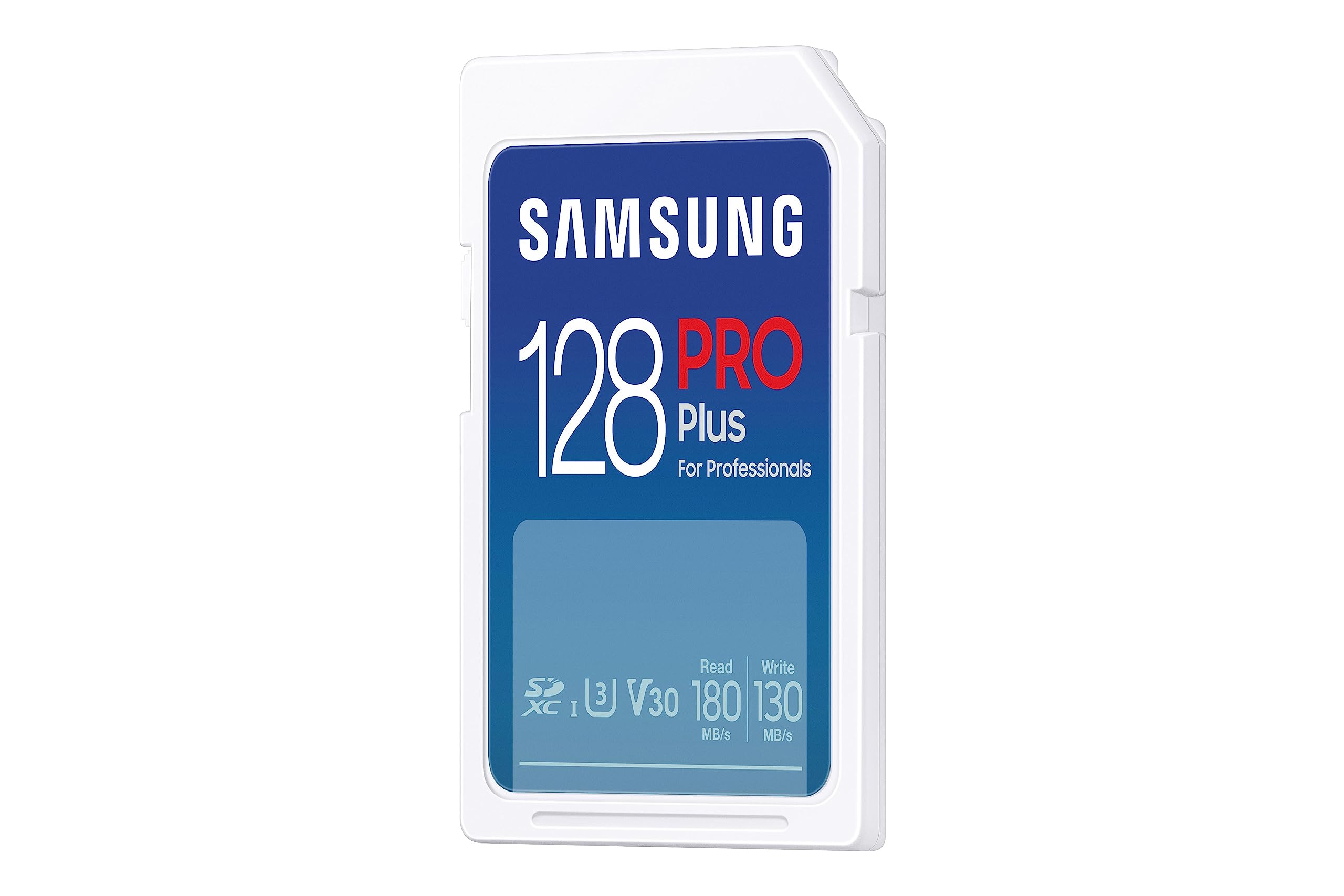 Samsung Memorie PRO Plus Scheda SD da 128 GB, UHS-I U3, Fino a 180 MB/s (MB-SD128S/EU)