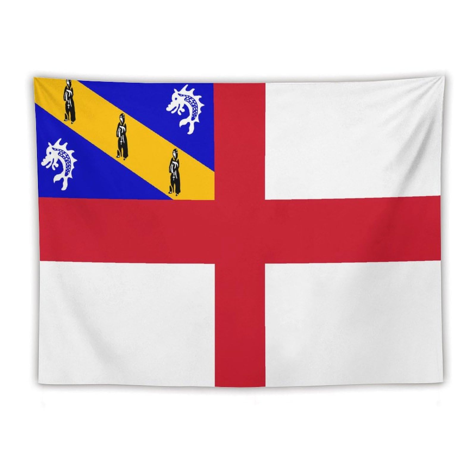 XingFox TecEr Herm Flag Decor Tapestry, National Flag Wall Hanging Tapestries, Wall Posters For Bedroom Living Room Dorm Party Wall Decor, 60"x80"