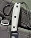 ESEE 3HM Fixed Blade Survival Knife with Black Powder Coated 1095 Steel Blade and Grey Micarta Handle, Leather Sheath