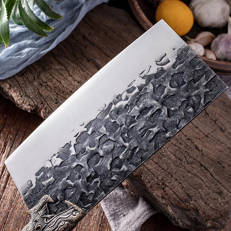 8 Inch Chinese Kitchen Chef Knife Meat Fish Slicing Vegetable Cutter Stainless Steel Cleaver Knife Butcher Chopping Kitchen Knives