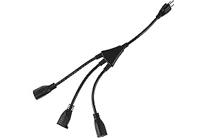 oviitech 1 to 3 Power Cord Splitter Cable