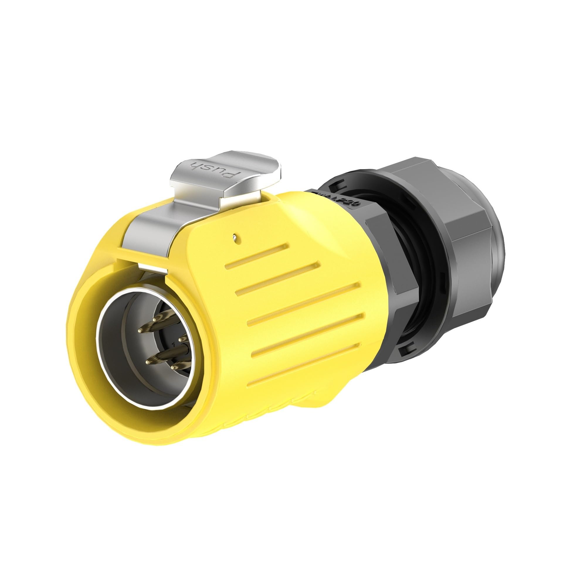 Cable de bloqueo EW-LP20S-5P impermeable macho con brida de 5 pines 1