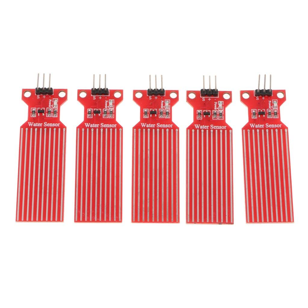 UJEAVETTE 5 Pieces Rain Water Sensor Liquid Level Sensor Module Detection for-image-9