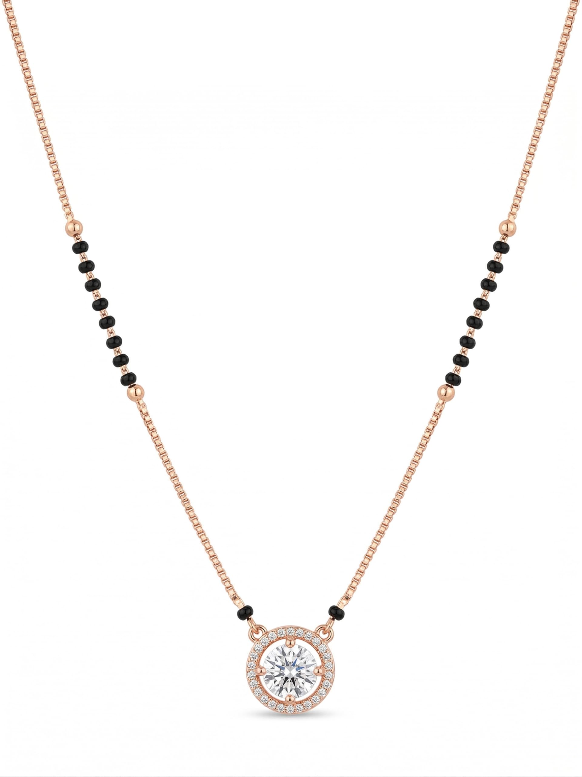 Gold Plated Artificial Stones and Beads Mangalsutra For Women@M140