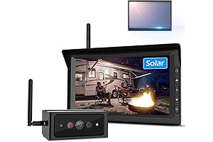 Fensens Smart Solar Powered Wireless Backup Camera with 7 Inch Touch Monitor