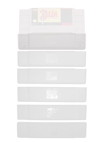 Miniatura 2 de GGG0018 Video Game Cartridge Dust Cover 6 Pack for Super Nintendo Games SNES Protector Sleeve Cover or Case