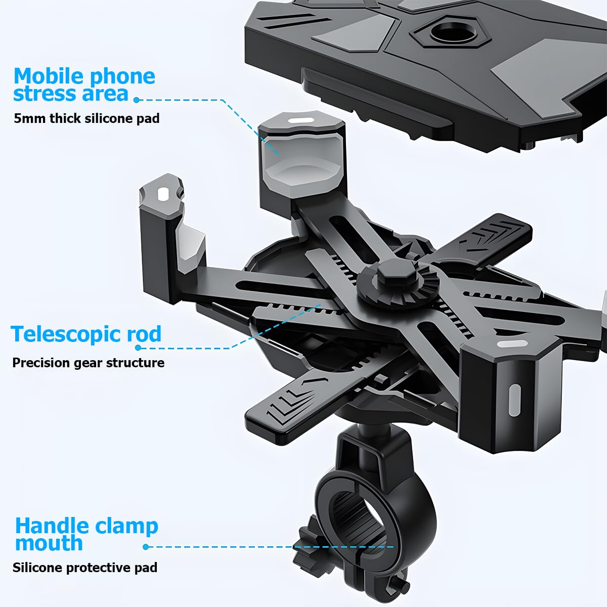Supporto Universale Per Cellulare In Silicone Cooligg Per Bici, Moto, MTB – Rotazione 360°