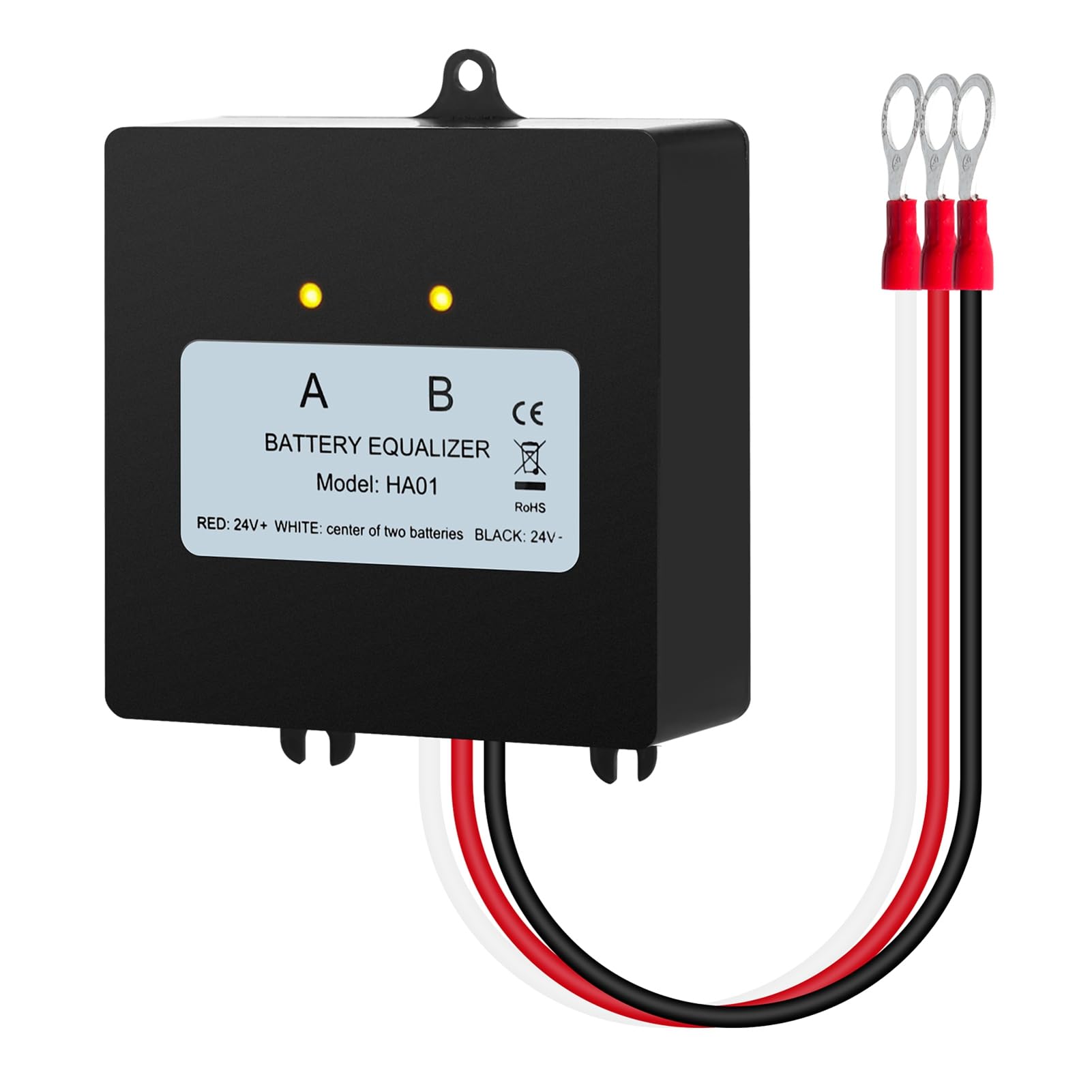 Equalizzatore di tensione della batteria, equalizzatore avanzato della batteria da 24 V - Bilanciatore di tensione intelligente per una manutenzione ottimale della batteria nei veicoli e nei sistemi