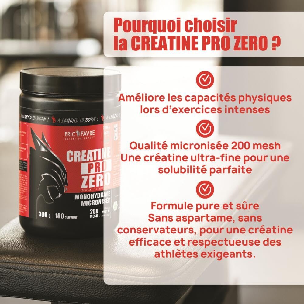 Pack Whey & Créatine – Whey Optimax 500g + Créatine Monohydrate Micronisée – Protéines 74% + Créatine Pure – Avant & Après Entraînement – Musculation & Performance - Eric Favre
