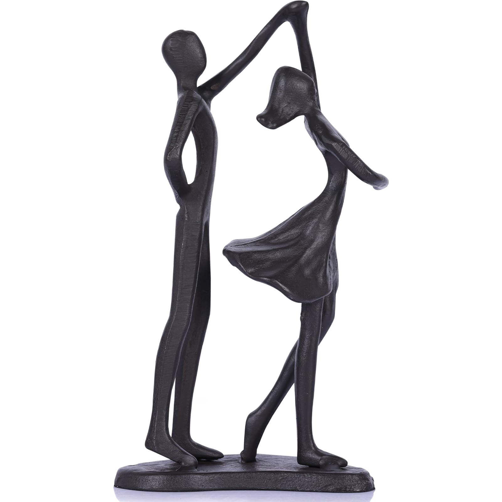 QIANLING Hierro para pareja, escultura romántica para la sexta celebración de boda, regalo único para ella o él, decoración de est