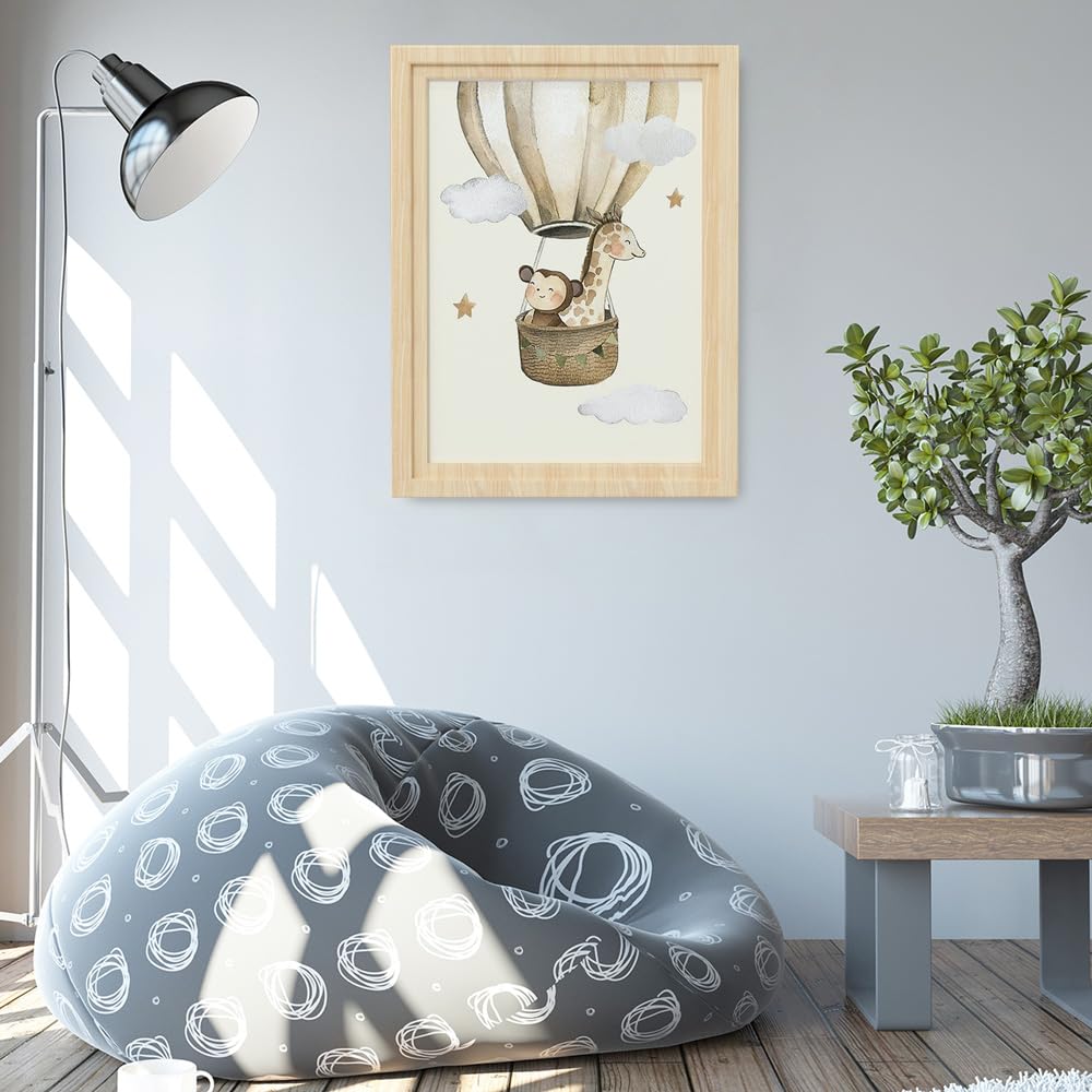 YunBey Lot de 6 Affiches Chambre D'enfant Animaux de la Forêt Poster Enfant Decoration Murale Chambre Bébé pour Garçon et Fille (Sans Cadre)