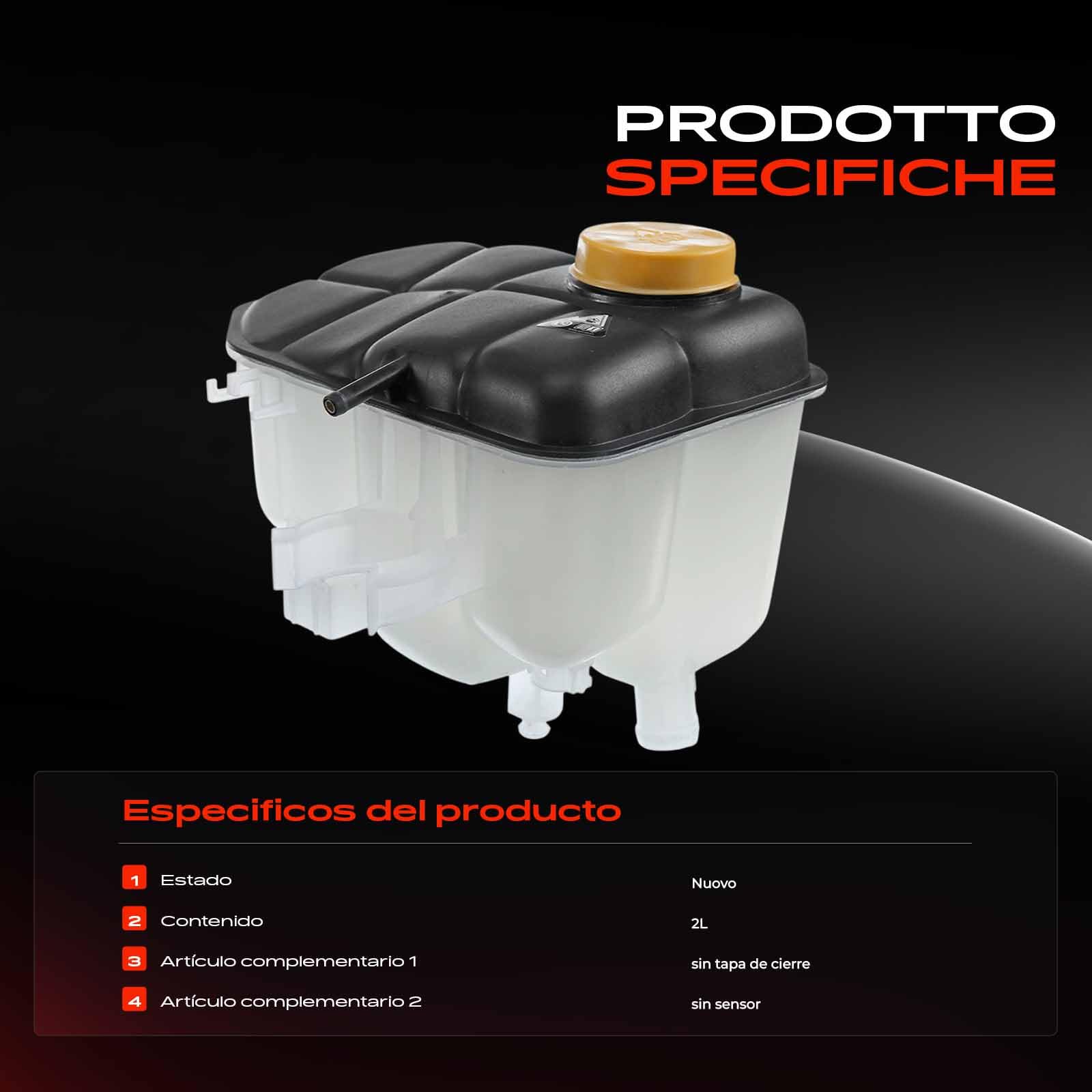 Depósito de expansión de refrigerante para C180 C200 C230 C270 CLK270 W203 CL203 S203 2000-2010 2035000049