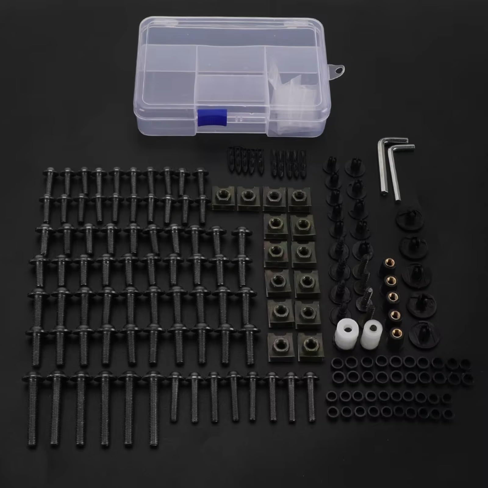 Compatibile Con Yamaha Per R15 Per R25 Per MT-07 Per MT-09 Per MT-10 Per FZ6 Moto 210 Pezzi Carenatura Completa Per Kit Di Bulloni Viti Per Carrozzeria Set Viti Moto