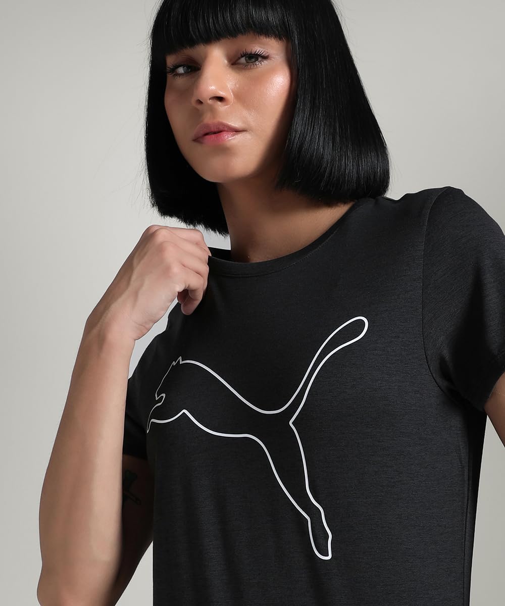 Puma W Tad Essential Heather Logo Tee T-Shirts Mixte (Lot de 1)