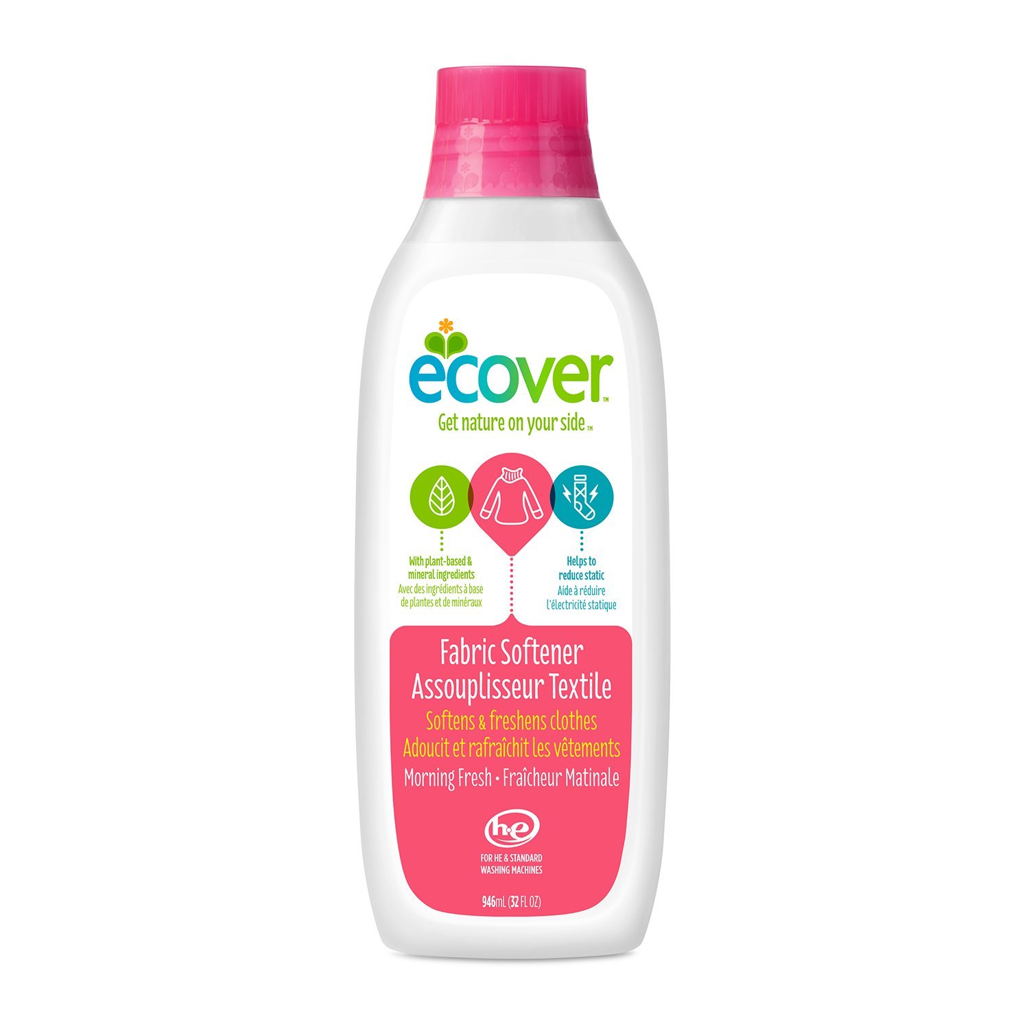Ecover Fabric Softener Liquid, Morning Fresh, 32 Ounce