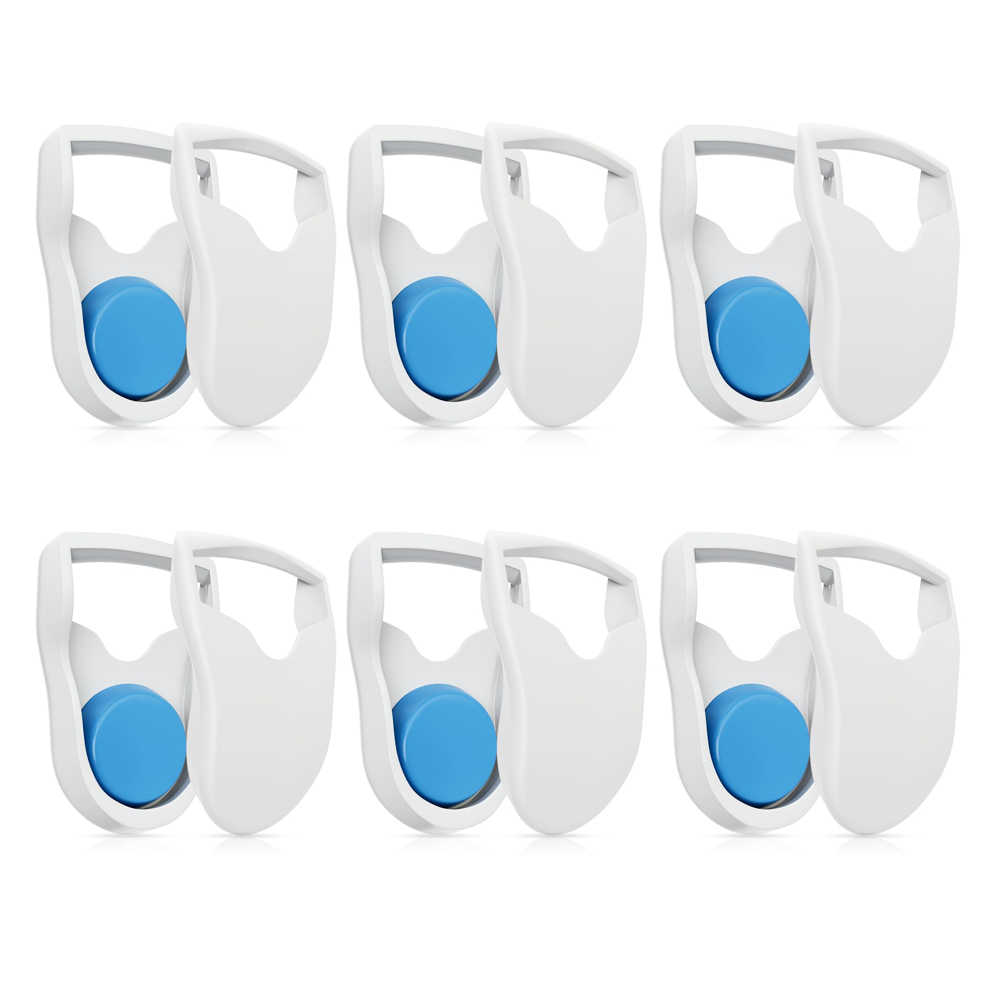 6 Pairs Positive Pressure Headgear Clips,Magnetic Headgear Clips Compatible with AirFit/AirTouch F20 F30 N20 F30i F40 N10 Mask, Quick-Disconnect Headgear Clips