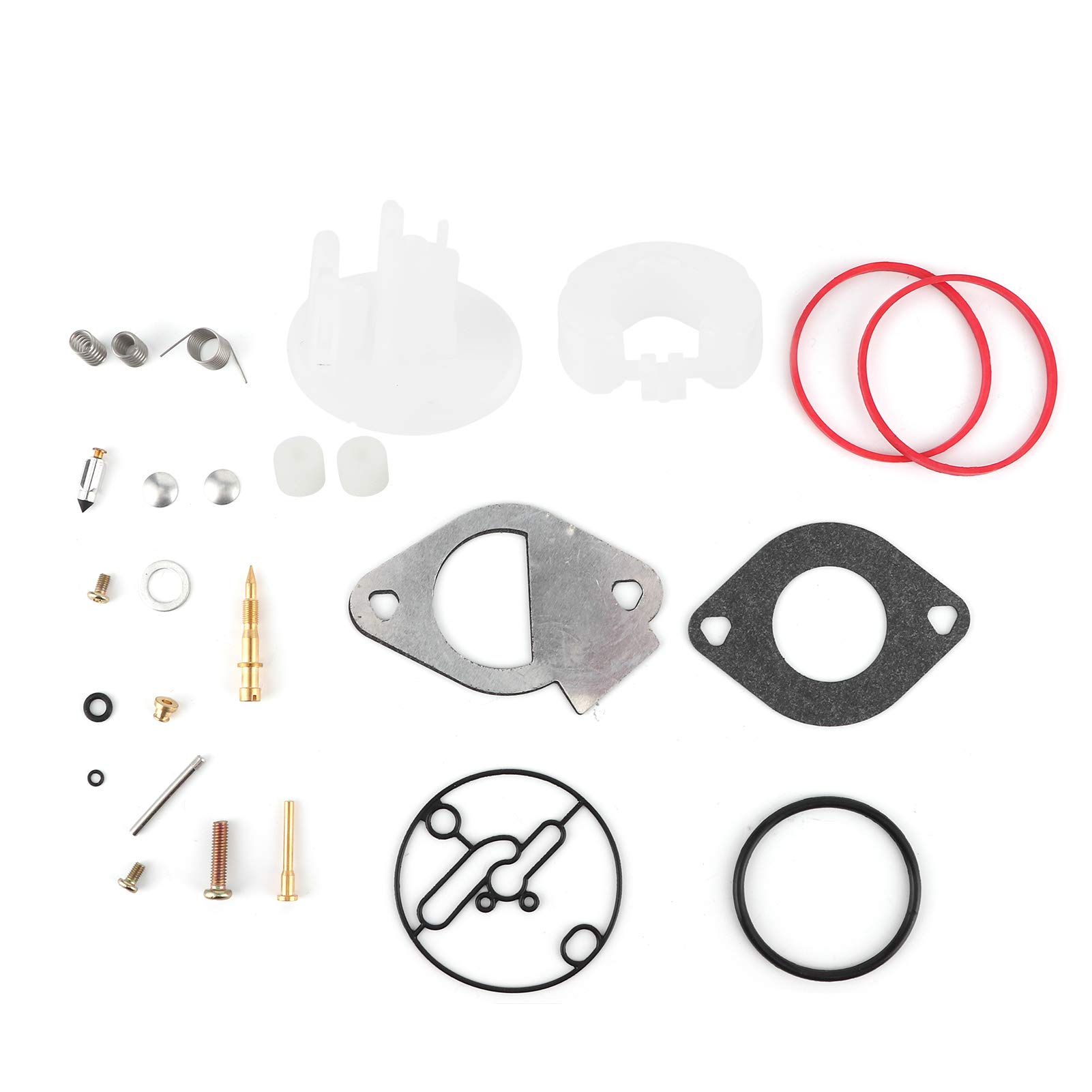 Zestaw naprawczy gaźnika, zestaw naprawczy gaźnika Qiilu, zestaw naprawczy gaźnika pasuje do Briggs & Stratton 796184 796081 790727 główny remont Nikki
