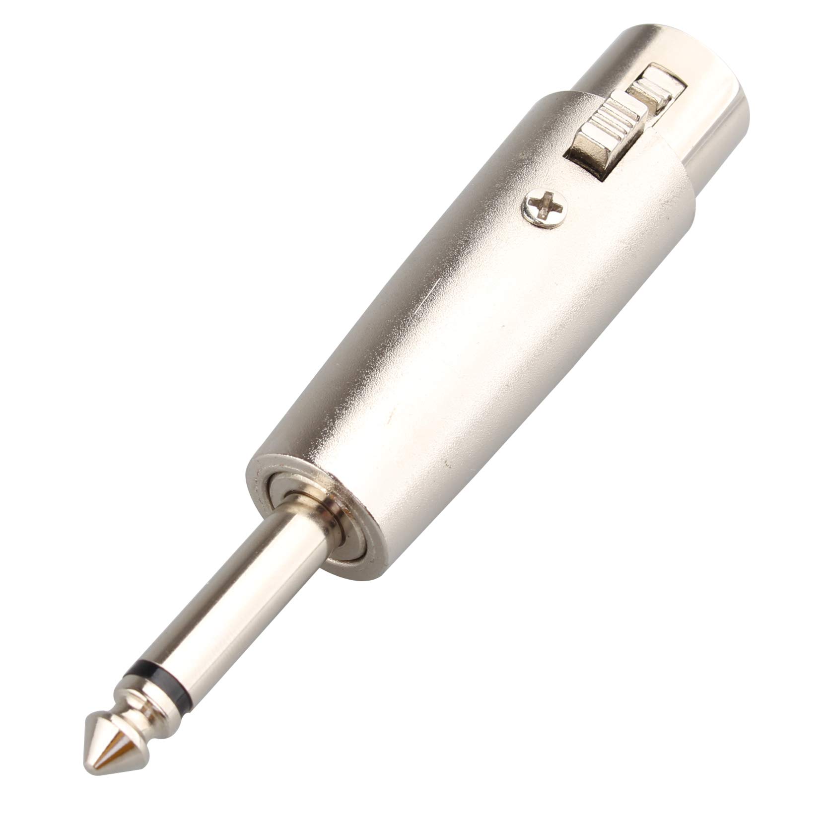 Adaptateur Audio XLR Femelle Vers Jack 6,35 Mm Mono Mâle - Convertisseur Nickelé Pour Micro, Caméscope, Studio
