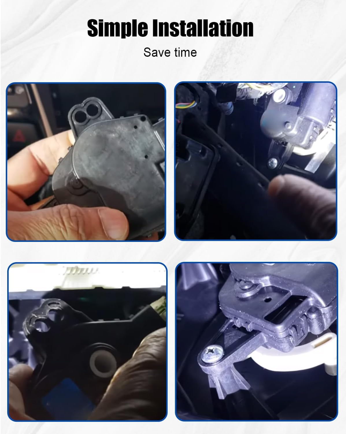 HVAC Heater Blend Door Actuator Fit for Hyundai Tucson Accent Veloster Kona Kia Sportage Forte Rio 2010-2019 Some Models Replace 604-329 971621JAA0