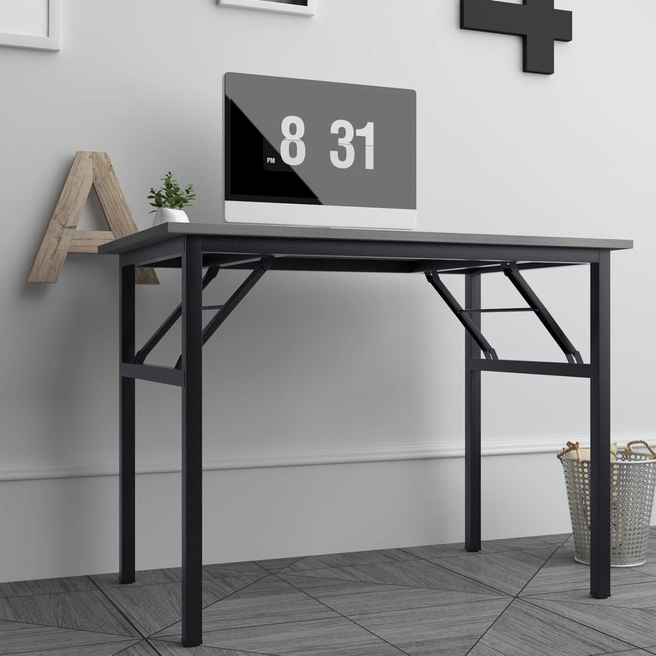 Buy Need Folding Computer Desk 100cm x 60cm Folding Table Compact Table