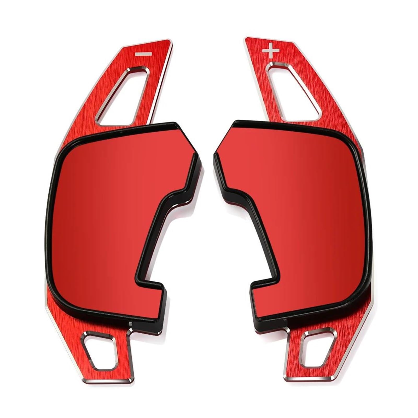 Car Steering Wheel Steering Wheel Paddle Shift Extend Shifter Sticker for Golf 7 7.5 GTI MK7 GTE GTD for RLINE for Polo for Scirocco for Jetta GLI(Type C Red)