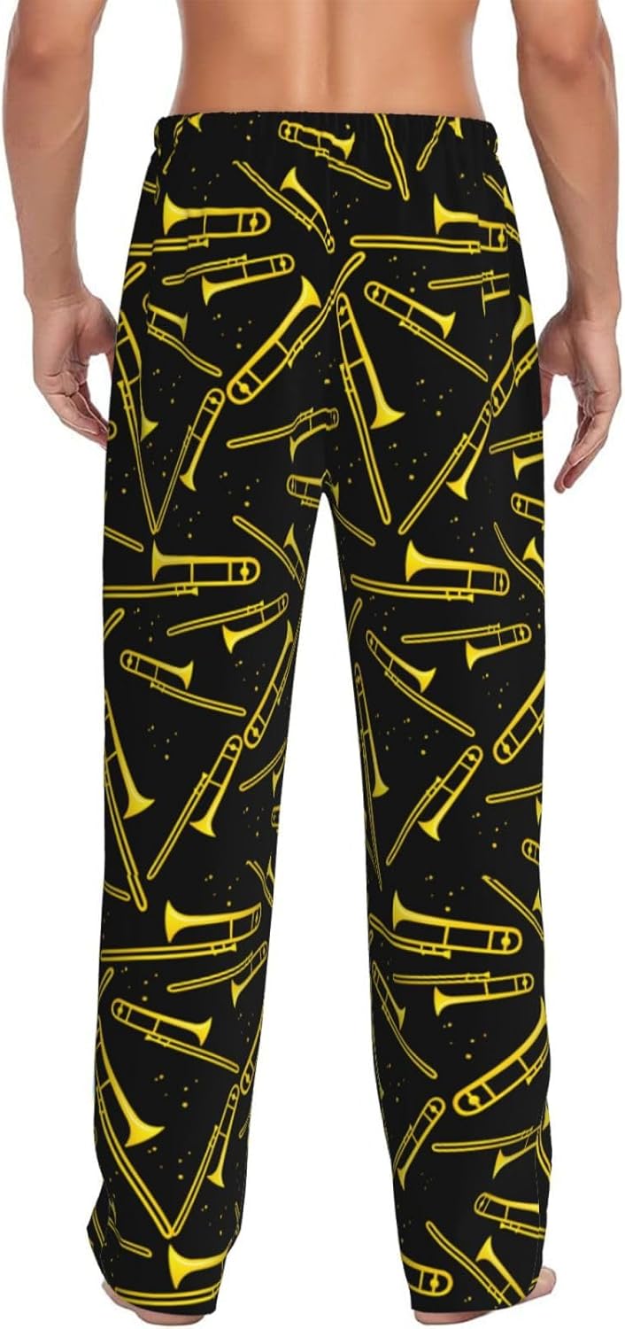 Smiley Face Men'S Pajama Pants Soft Sleep Lounge Pants Pjs Bottoms With Pockets - Image 3