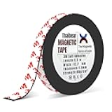 Magnetic Tape, Flexible Magnet Tape Strips Roll (1/2'' Wide x 18 ft Long) with Strong 3M Adhesive Backing, Perfect for DIY, Art Projects, whiteboards & Fridge Organization