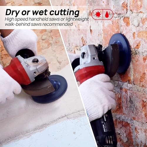 Miniatura 5 de DT-DIATOOL Mármol concreto del granito de la muela abrasiva de 7 pulgadas con el segmento doble del diamante de la fila