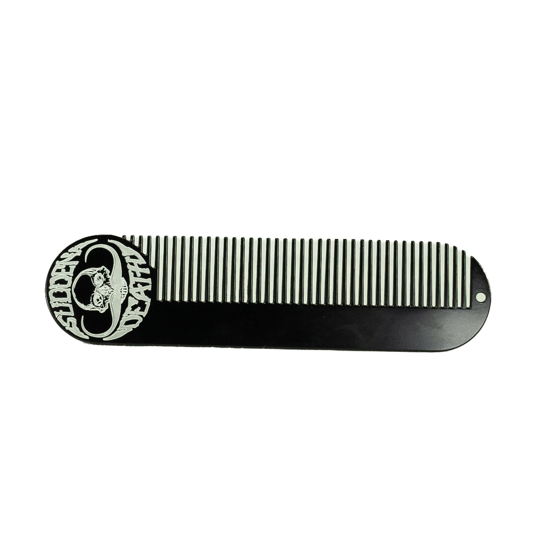 Hair Comb Death Grip 5" x 1.25" Keychain Comb, black, L - Image 2
