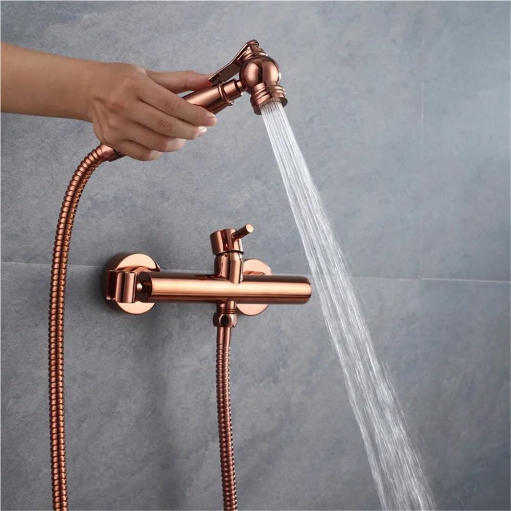Juego de limpiador de pistola de agua fría y caliente con descarga de bidé con cuerpo de latón