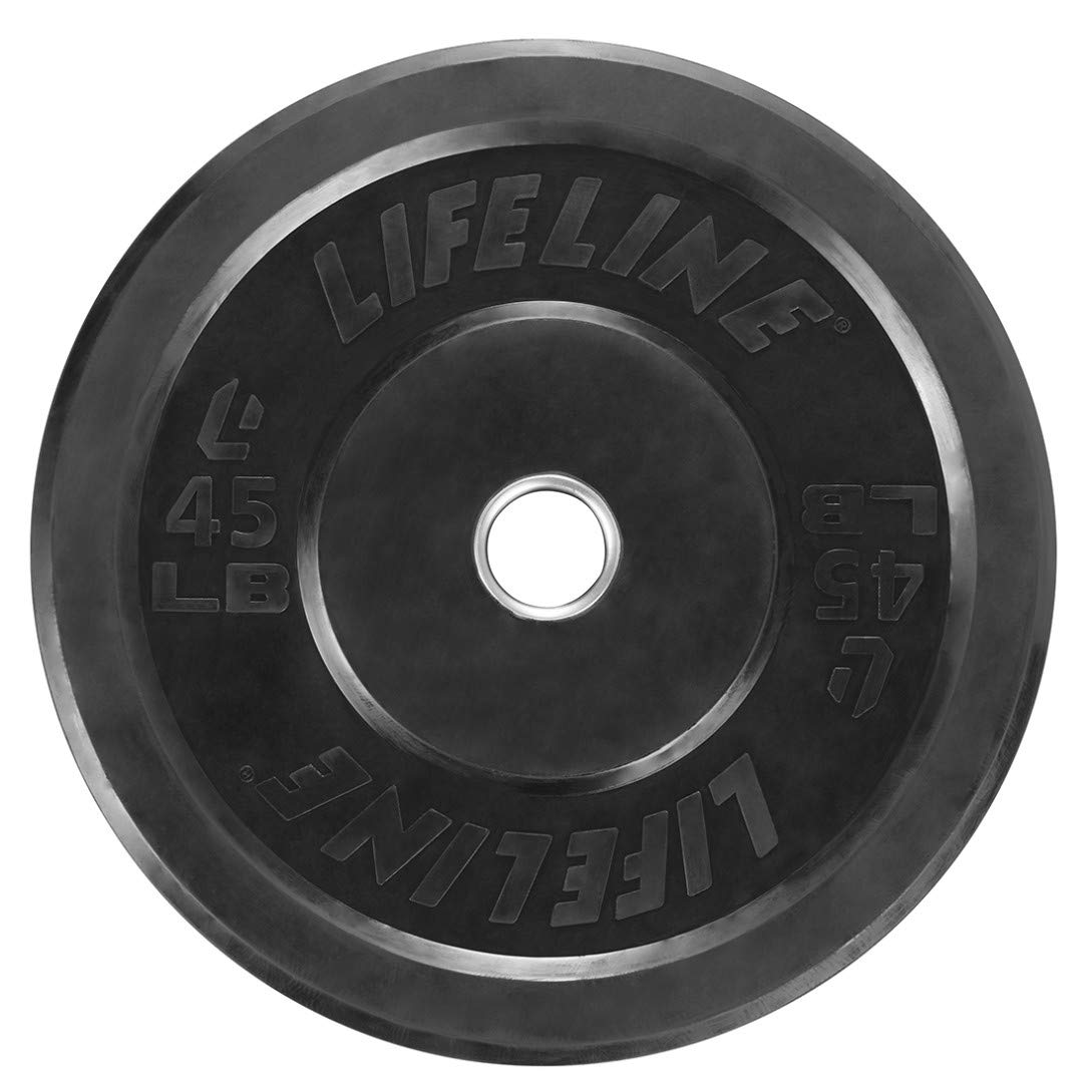Photo 1 of **USED BUT APPEARS NEW** Lifeline Rubber Bumper Plate - Multiple Weight Options 45 lb