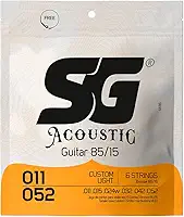 Encordoamento 011 SG, Aço Bronze 85 15, para Violão