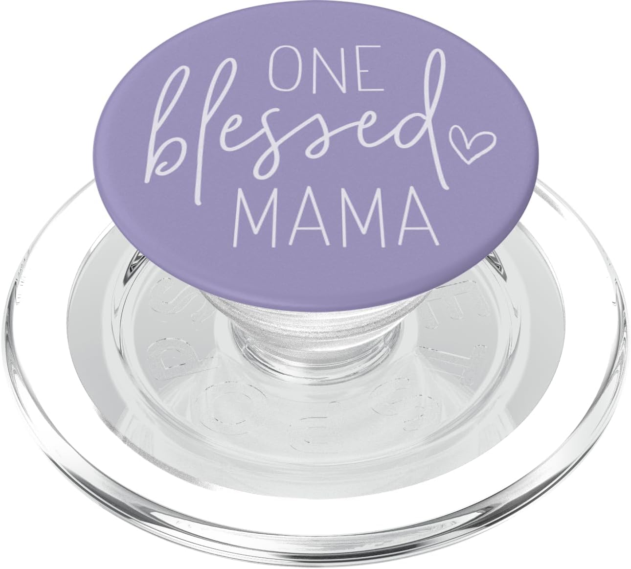 One Blessed Mama - Cute Quote Sayings for Mom Orchid Purple PopSockets MagSafe PopGrip for iPhone